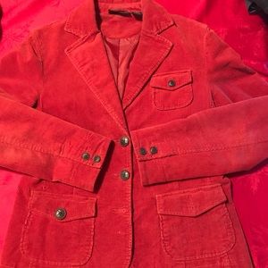 Relativity Corduroy Burn Orange Jacket